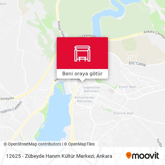 12625 - Zübeyde Hanım Kültür Merkezi harita