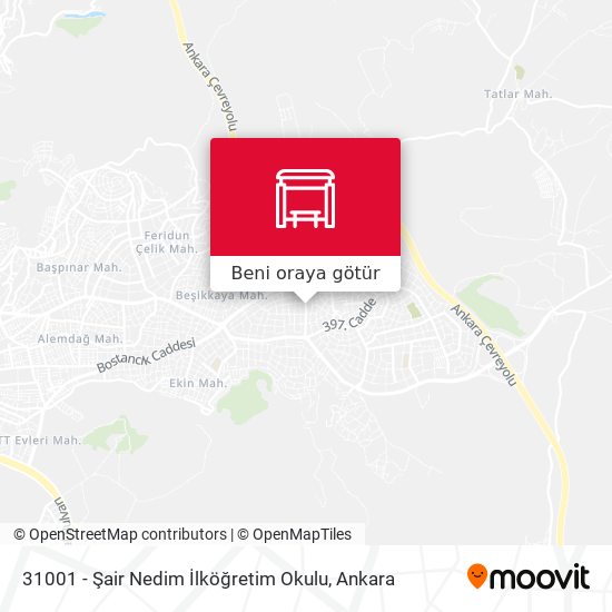31001 - Şair Nedim İlköğretim Okulu harita