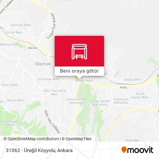 31062 - Üreğil Köyyolu harita