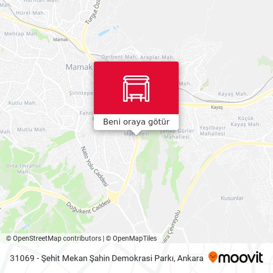31069 - Şehit Mekan Şahin Demokrasi Parkı harita