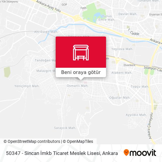 50347 - Sincan İmkb Ticaret Meslek Lisesi harita