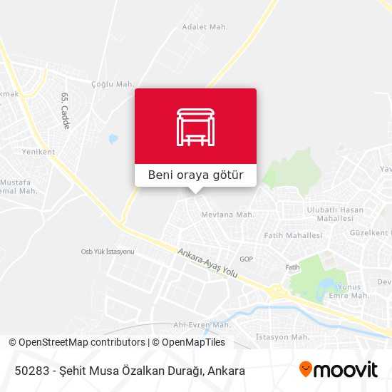 50283 - Şehit Musa Özalkan Durağı harita