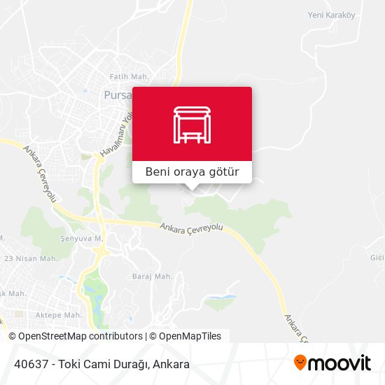 40637 - Toki Cami Durağı harita