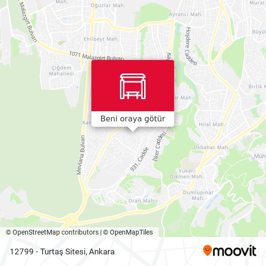 12799 - Turtaş Sitesi harita