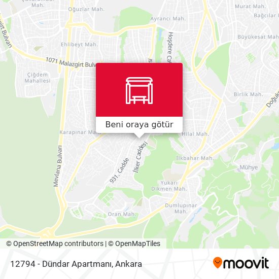 12794 - Dündar Apartmanı harita