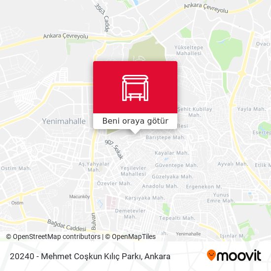 20240 - Mehmet Coşkun Kılıç Parkı harita
