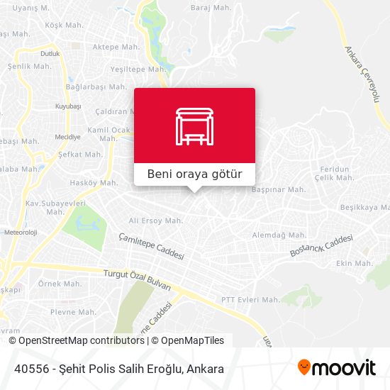 40556 - Şehit Polis Salih Eroğlu harita