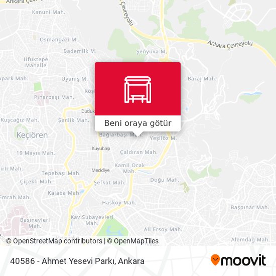 40586 - Ahmet Yesevi Parkı harita