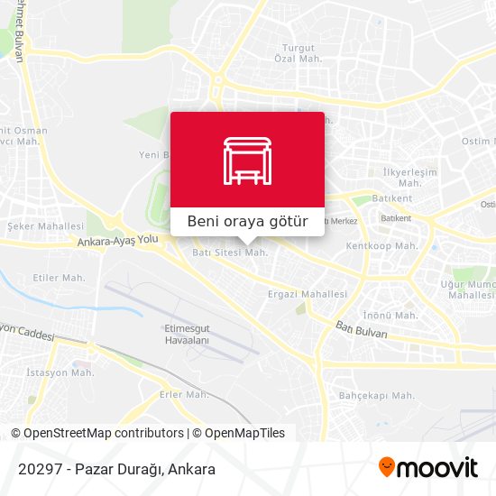 20297 - Pazar Durağı harita