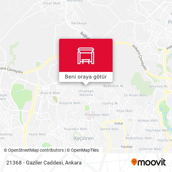 21368 - Gaziler Caddesi harita