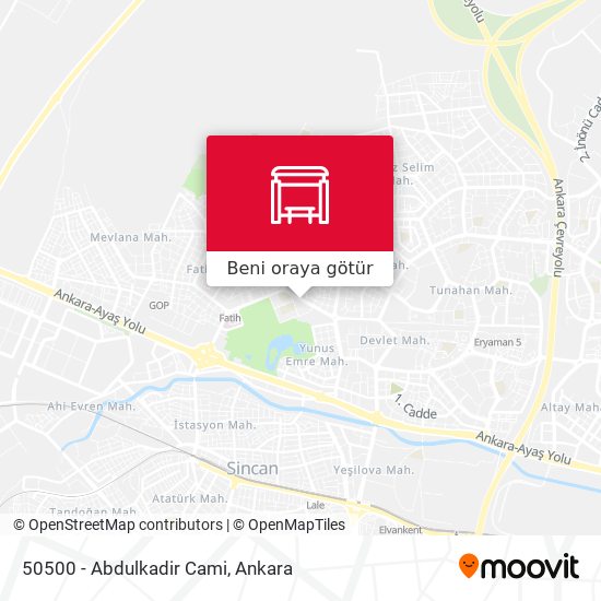 50500 - Abdulkadir Cami harita