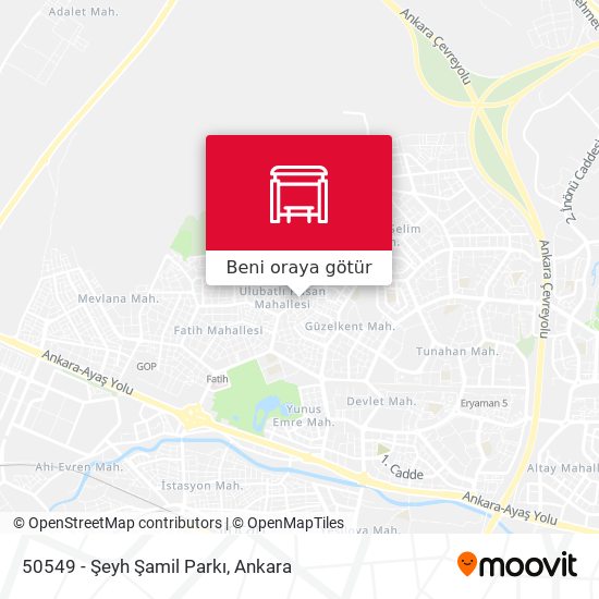 50549 - Şeyh Şamil Parkı harita