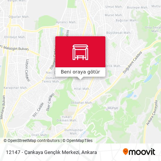 12147 - Çankaya Gençlık Merkezi harita