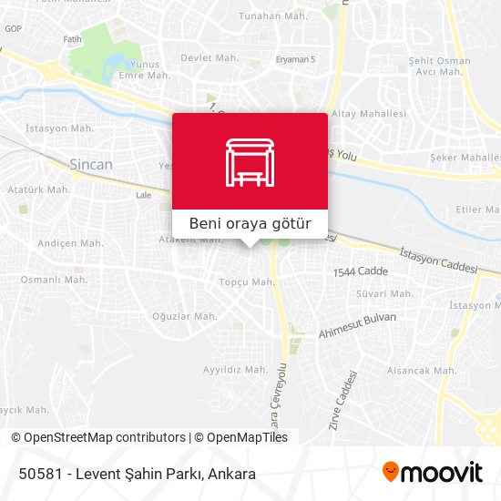 50581 - Levent Şahin Parkı harita