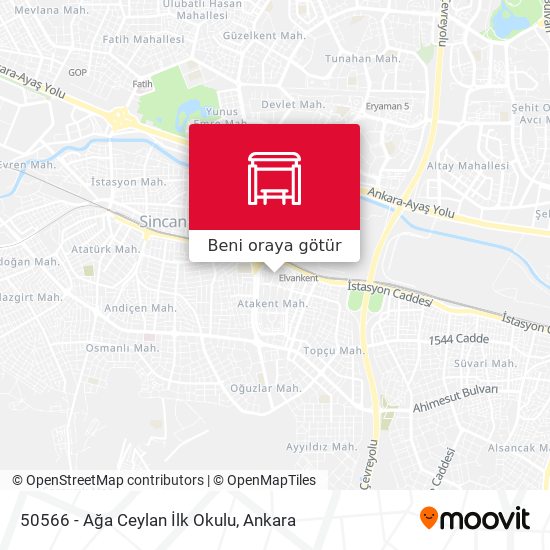 50566 - Ağa Ceylan İlk Okulu harita