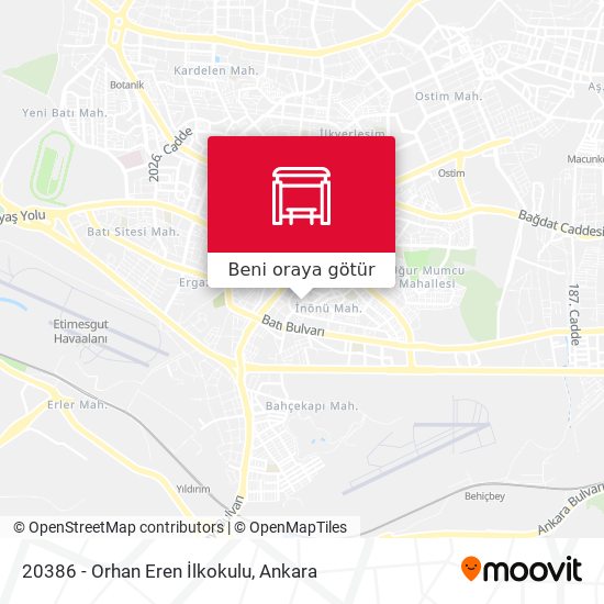 20386 - Orhan Eren İlkokulu harita