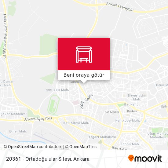20361 - Ortadoğulular Sitesi harita