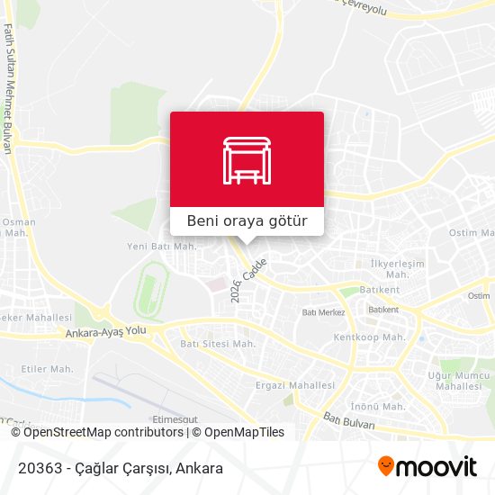 20363 - Çağlar Çarşısı harita