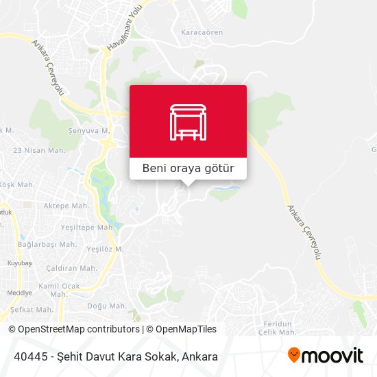 40445 - Şehit Davut Kara Sokak harita