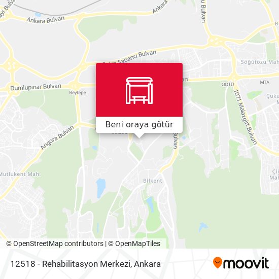 12518 - Rehabilitasyon Merkezi harita