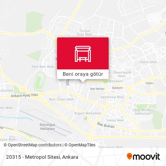 20315 - Metropol Sitesi harita