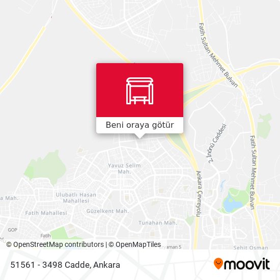 51561 - 3498 Cadde harita