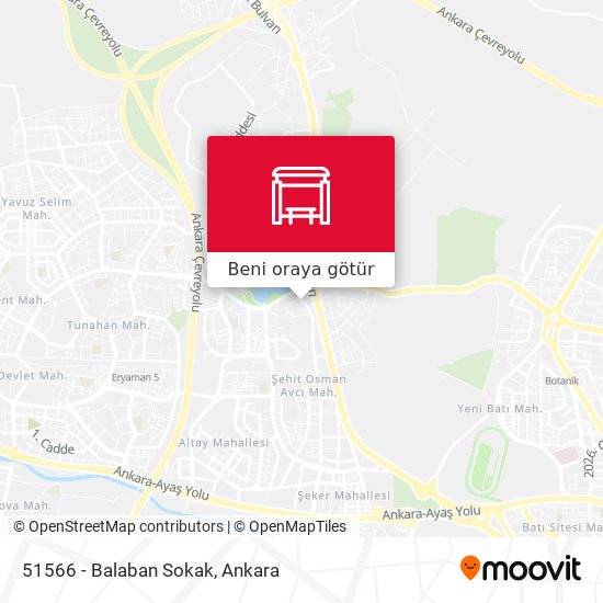 51566 - Balaban Sokak harita