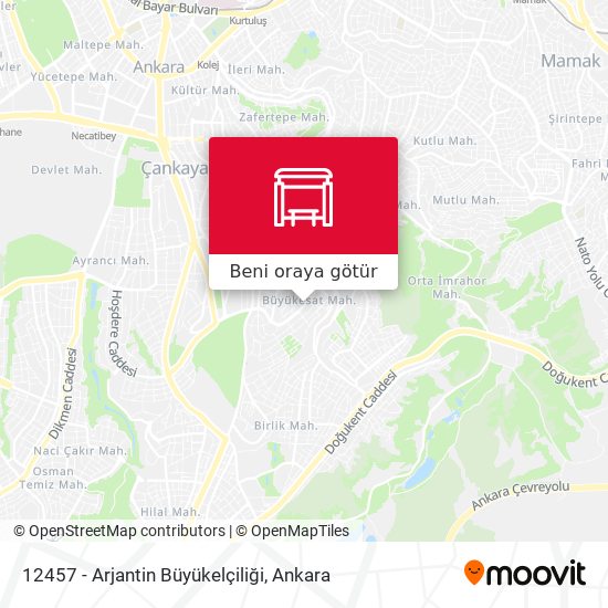 12457 - Arjantin Büyükelçiliği harita