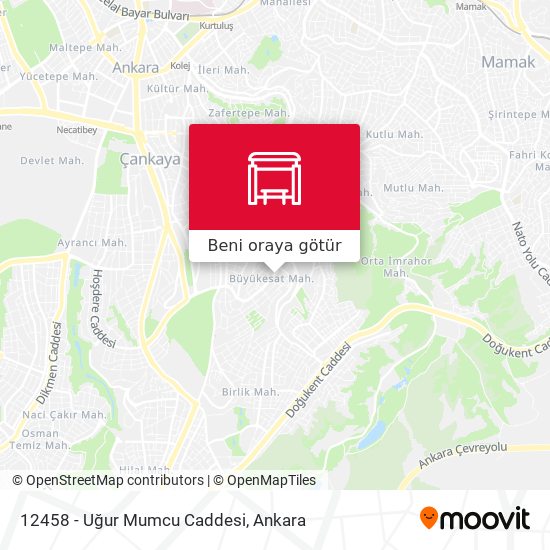 12458 - Uğur Mumcu Caddesi harita
