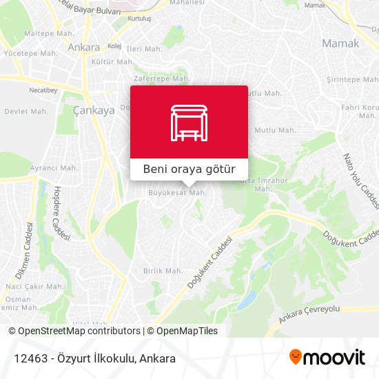 12463 - Özyurt İlkokulu harita