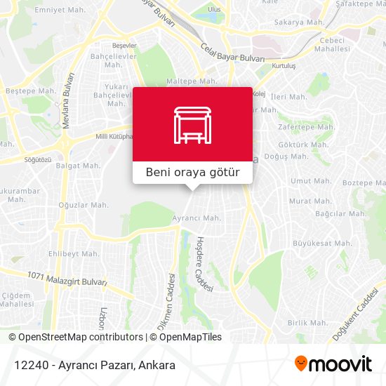 12240 - Ayrancı Pazarı harita