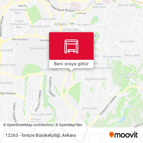 12263 - İsviçre Büyükelçiliği harita