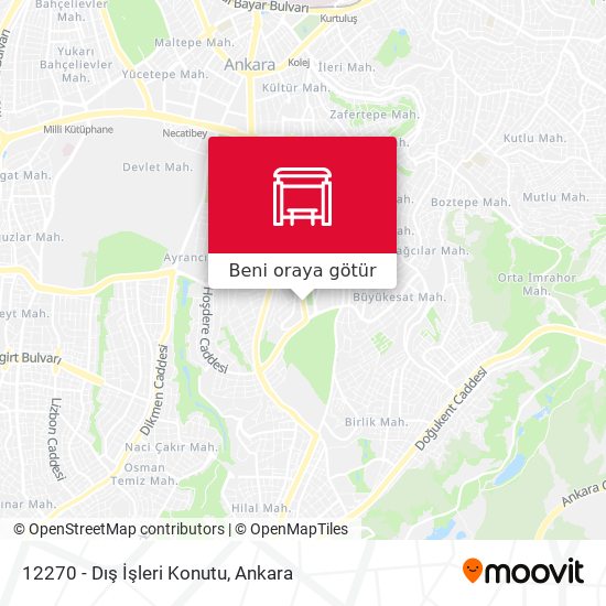 12270 - Dış İşleri Konutu harita