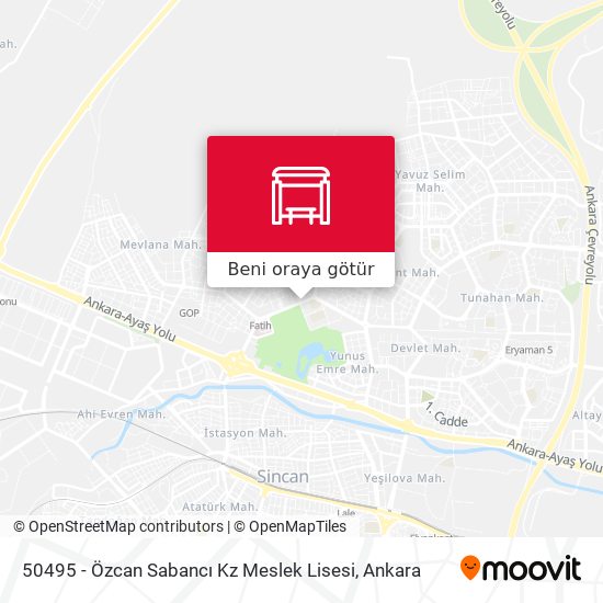 50495 - Özcan Sabancı Kz Meslek Lisesi harita