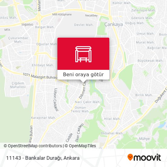 11143 - Bankalar Durağı harita