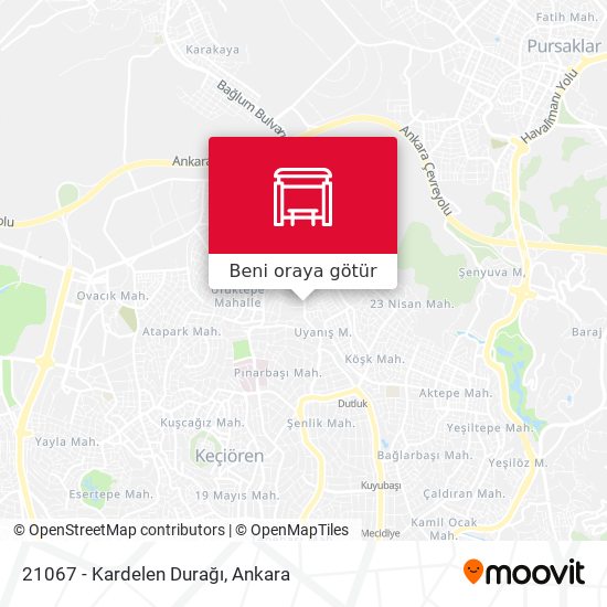 21067 - Kardelen Durağı harita