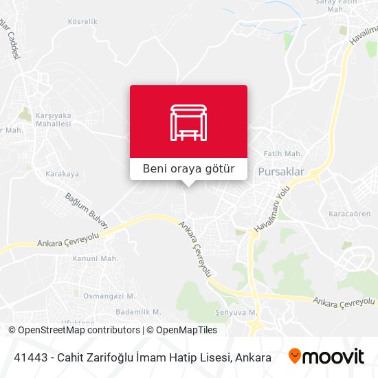 41443 - Cahit Zarifoğlu İmam Hatip Lisesi harita