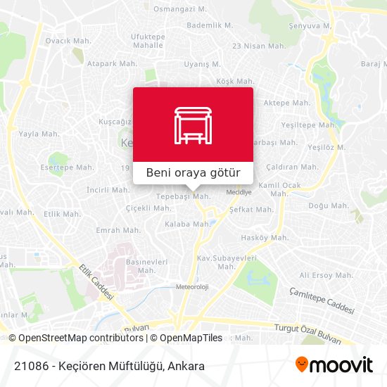 21086 - Keçiören Müftülüğü harita