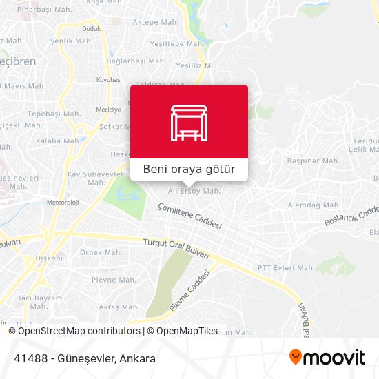 41488 - Güneşevler harita