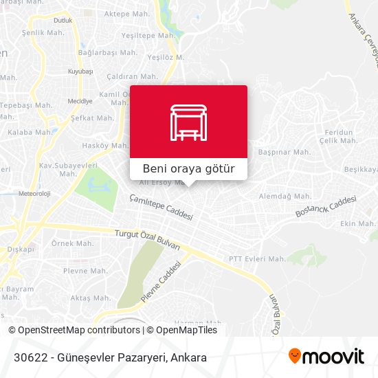 30622 - Güneşevler Pazaryeri harita