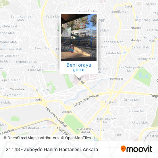21143 - Zübeyde Hanım Hastanesi harita