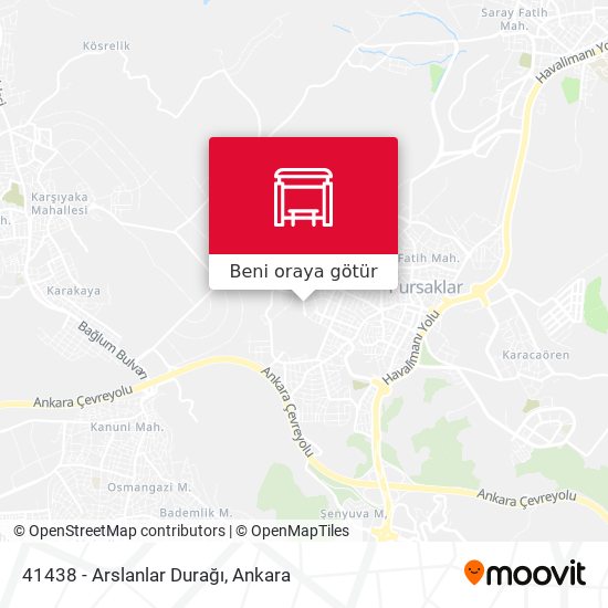 41438 - Arslanlar Durağı harita