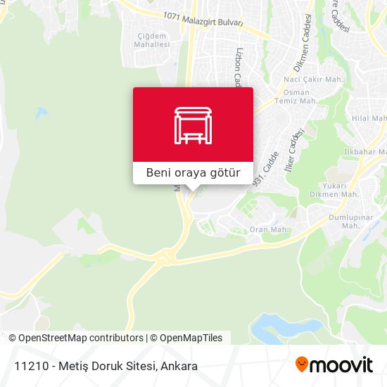 11210 - Metiş Doruk Sitesi harita