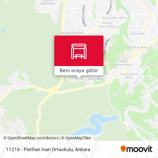 11216 - Perihan İnan Ortaokulu harita