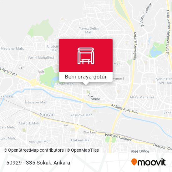 50929 - 335 Sokak harita