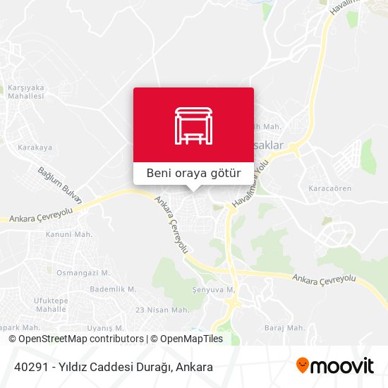 40291 - Yıldız Caddesi Durağı harita