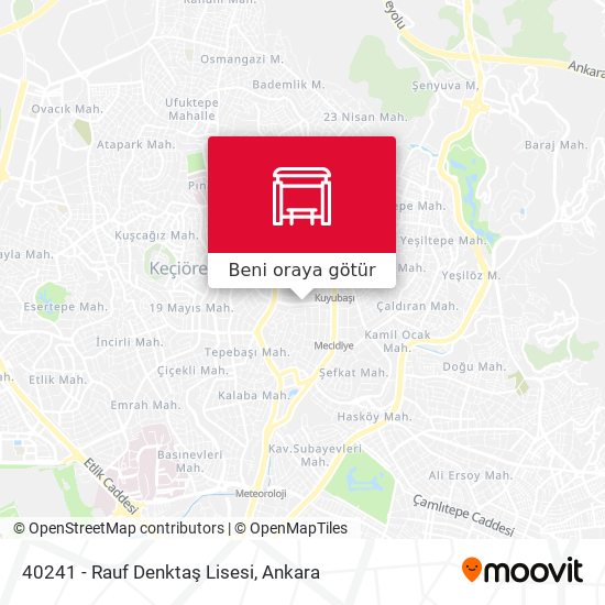40241 - Rauf Denktaş Lisesi harita