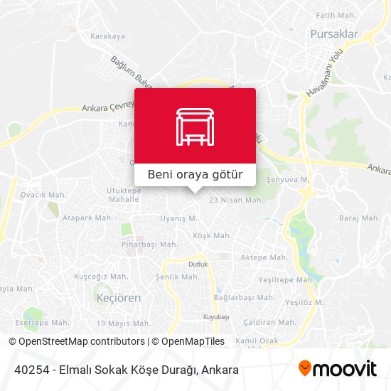 40254 - Elmalı Sokak Köşe Durağı harita