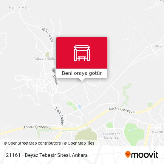 21161 - Beyaz Tebeşir Sitesi harita