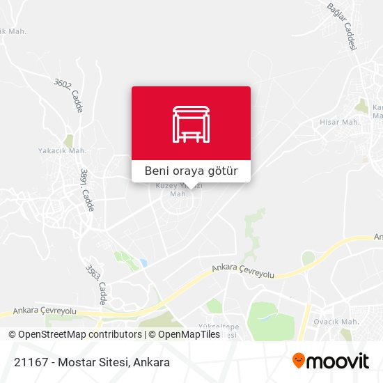 21167 - Mostar Sitesi harita